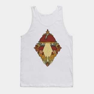 Porcini with acorns and oak leaves Tank Top